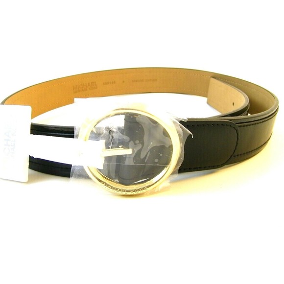 Michael Kors Circle Buckle Belts Genuine Leather M   556146 main image 5
